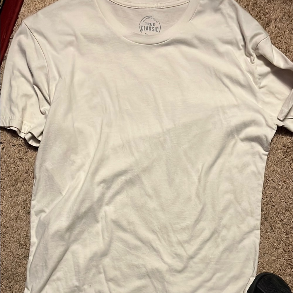 White Crew Neck Short Sleeve Tee